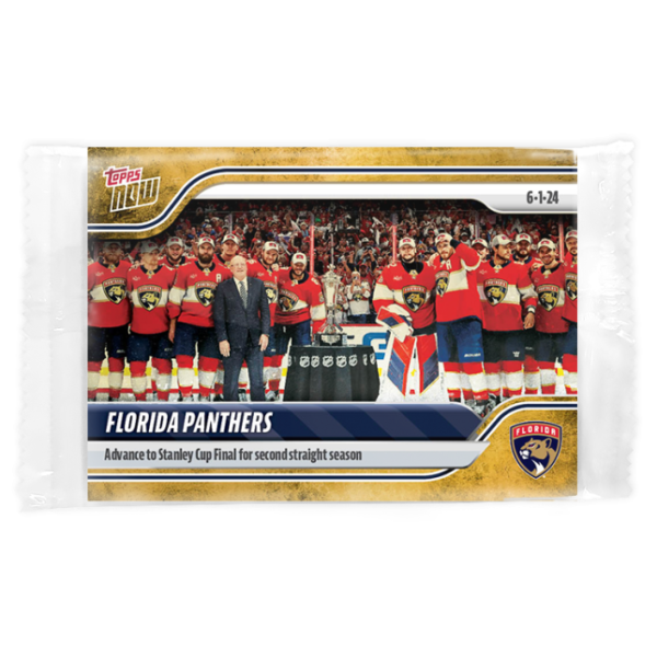 2023-24 TOPPS NOW /1 Gold Ice Parallel  #213- Florida Panthers 3 (1 of 1)