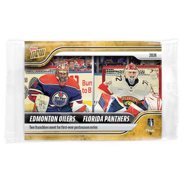 2023-24 TOPPS NOW /1 Gold Ice Parallel  #216- Edmonton Oilers 7 /Florida Panthers 4 (1 of 1)