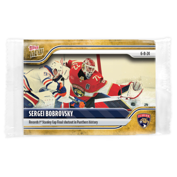 2023-24 TOPPS NOW /1 Gold Ice Parallel  #217- Sergei Bobrovsky 2 (1 of 1)