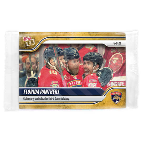 2023-24 TOPPS NOW /1 Gold Ice Parallel  #218- Florida Panthers 5 (1 of 1)