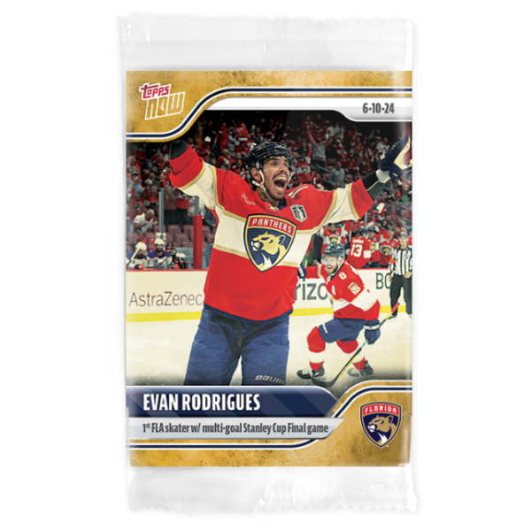 2023-24 TOPPS NOW /1 Gold Ice Parallel  #219- Evan Rodrigues (1 of 1)