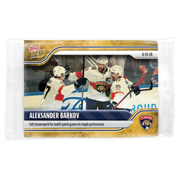 2023-24 TOPPS NOW /1 Gold Ice Parallel  #221- Aleksander Barkov 2 (1 of 1)