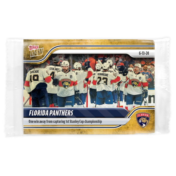 2023-24 TOPPS NOW /1 Gold Ice Parallel  #222- Florida Panthers 7 (1 of 1)