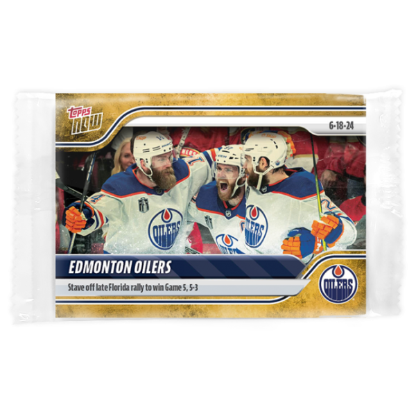 2023-24 TOPPS NOW /1 Gold Ice Parallel  #225- Edmonton Oilers 9 (1 of 1)