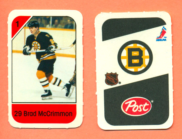 1982 Post Mini Cards #2-Brad McCrimmon