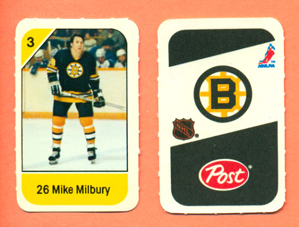 1982 Post Mini Cards #10-Mike Milbury