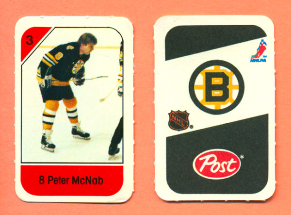 1982 Post Mini Cards #11-Peter McNab