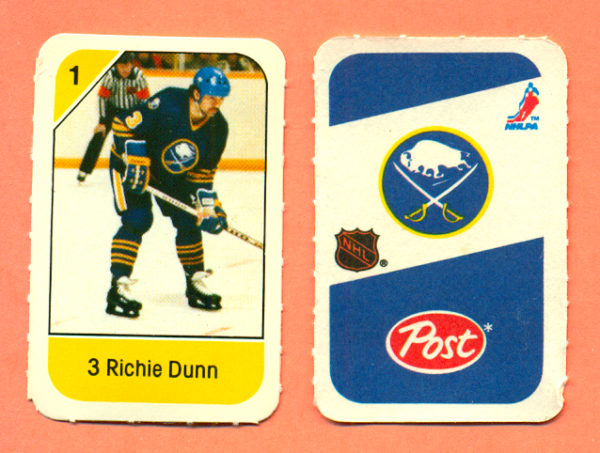 1982 Post Mini Cards #17-Richie Dunn