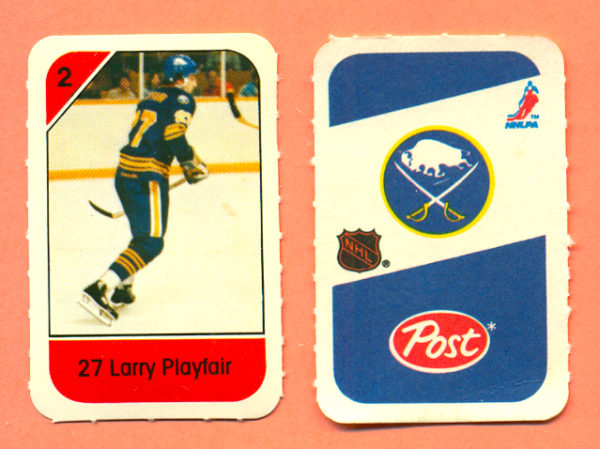 1982 Post Mini Cards #19-Larry Playfair