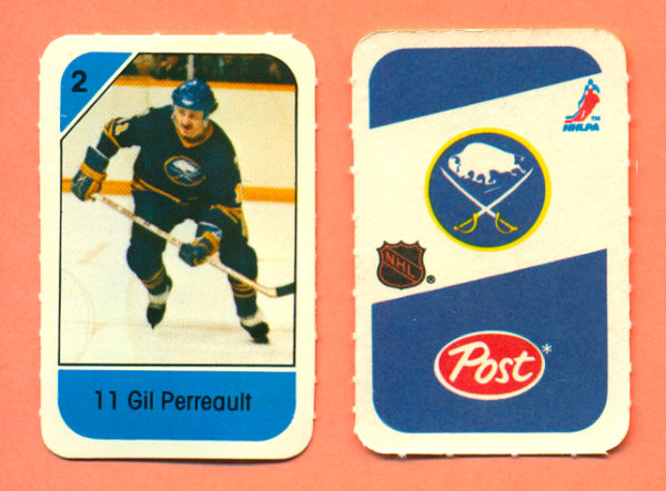 1982 Post Mini Cards #28-Gilbet Perreault