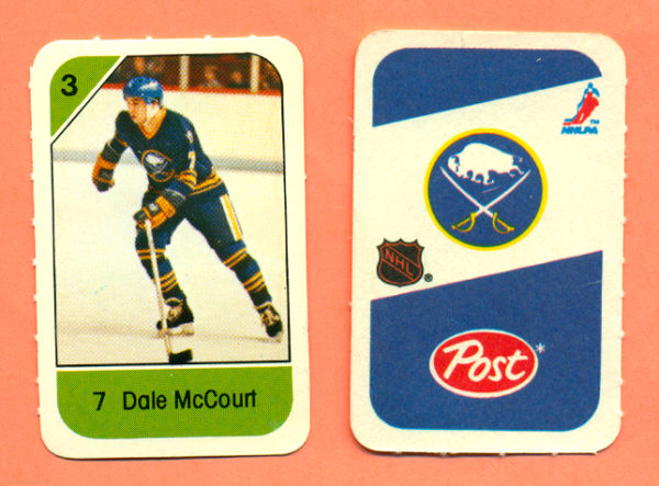 1982 Post Mini Cards #32-Dale McCourt