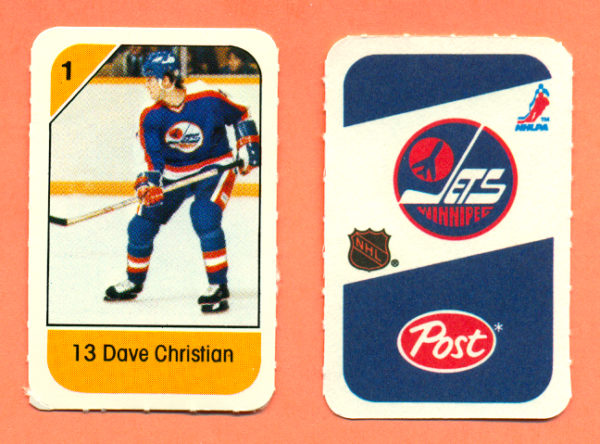 1982 Post Mini Cards #37-Dave Christian