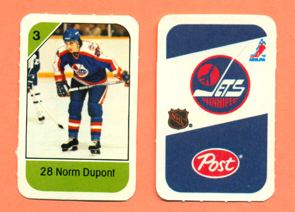 1982 Post Mini Cards #48-Norm Dupont