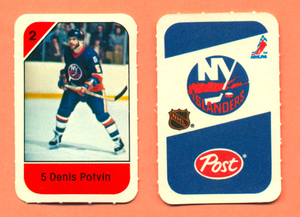 1982 Post Mini Cards #51-Denis Potvin