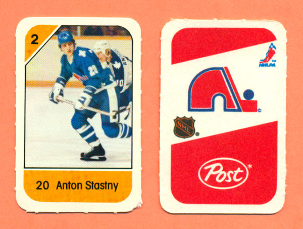 1982 Post Mini Cards #70-Anton Stastny