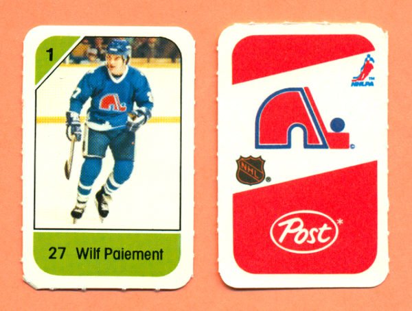 1982 Post Mini Cards #71-Wilf Paiement