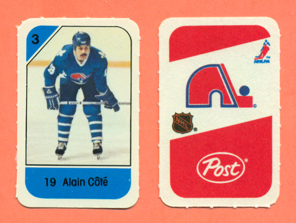 1982 Post Mini Cards #77-Alain Cote