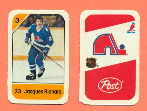 1982 Post Mini Cards #78-Jacques Richard