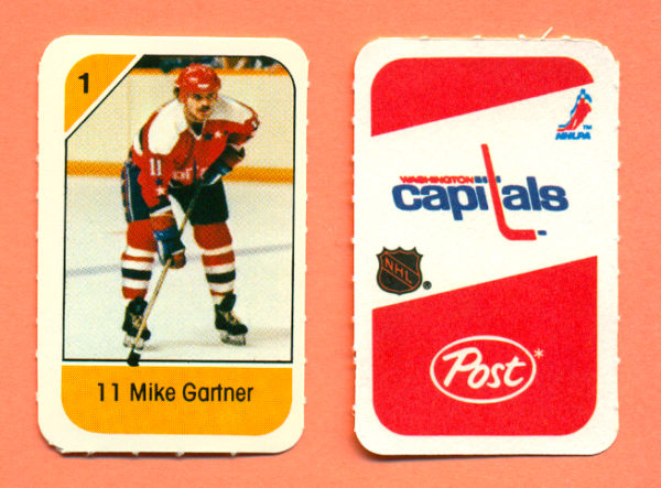 1982 Post Mini Cards #85-Mike Gartner