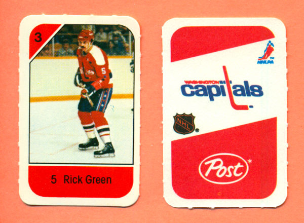 1982 Post Mini Cards #91-Rick Green