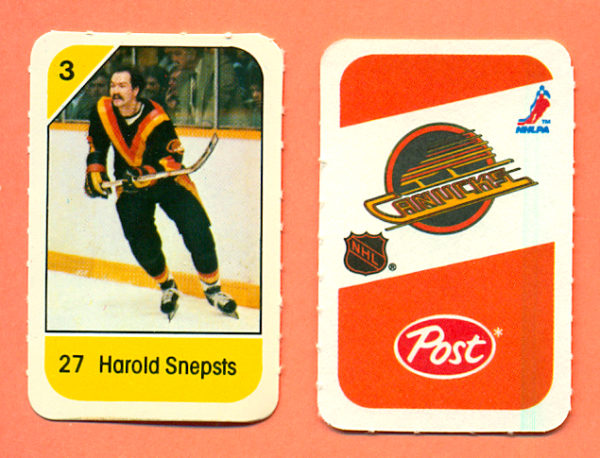 1982 Post Mini Cards #106-Harold Snepsts