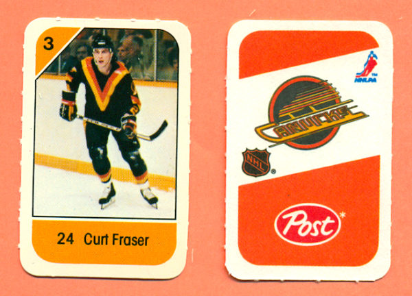 1982 Post Mini Cards #110-Curt Fraser