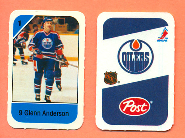 1982 Post Mini Cards #116-Glenn Anderson