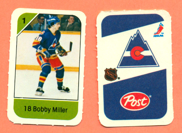 1982 Post Mini Cards #135-Bobby Miller