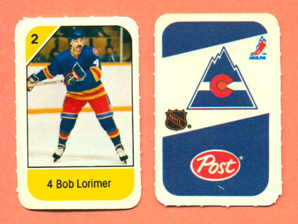 1982 Post Mini Cards #137-Bob Lormier