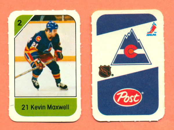 1982 Post Mini Cards #143-Kevin Maxwell