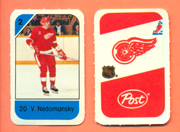 1982 Post Mini Cards #156-Vaclav Nedomansky