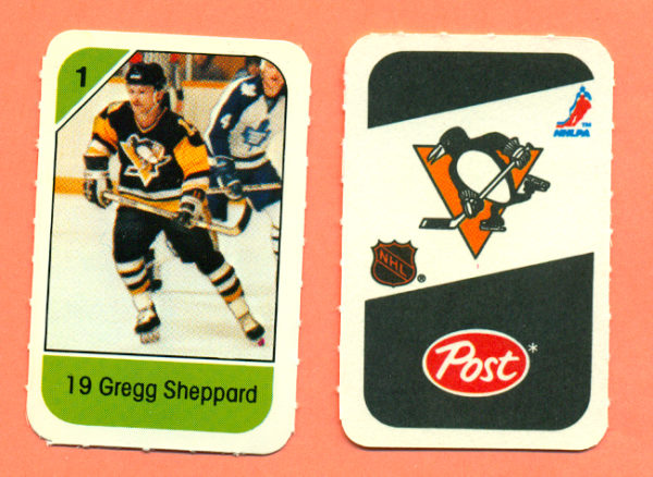 1982 Post Mini Cards #167-Gregg Sheppard