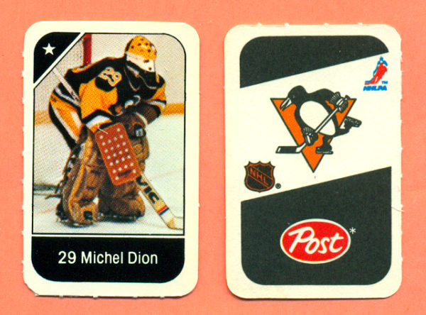 1982 Post Mini Cards #168-Michel Dion