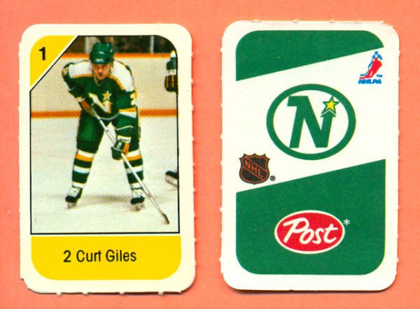 1982 Post Mini Cards #177-Curt Giles