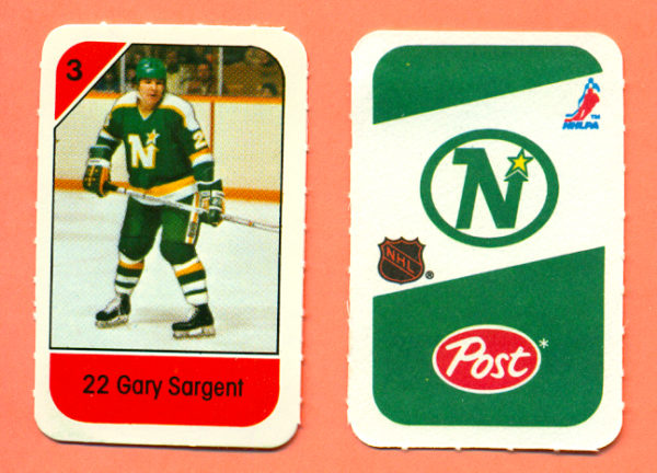 1982 Post Mini Cards #187-Gary Sargent