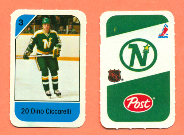 1982 Post Mini Cards #189-Dino Ciccarelli