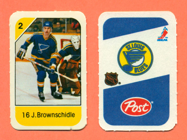 1982 Post Mini Cards #201-Jack Brownschidle