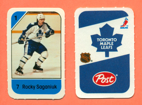 1982 Post Mini Cards #212-Rocky Saganiuk