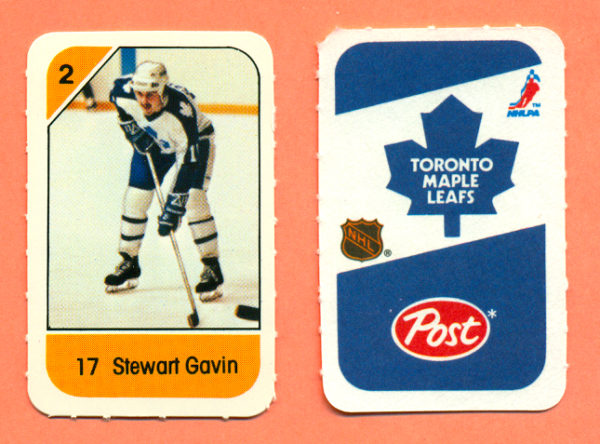 1982 Post Mini Cards #214-Stewart Gavin