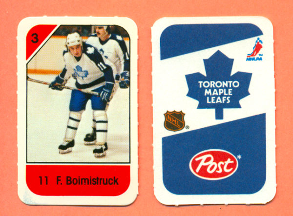 1982 Post Mini Cards #219-Frank Boimistruck