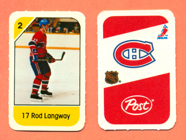 1982 Post Mini Cards #233-Rod Langway