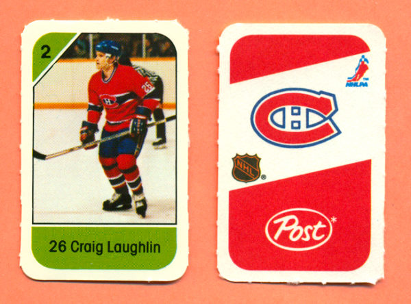 1982 Post Mini Cards #239-Craig Laughlin