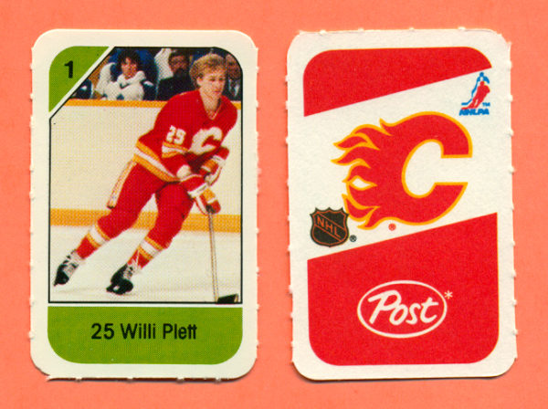 1982 Post Mini Cards #263-Willi  Plett