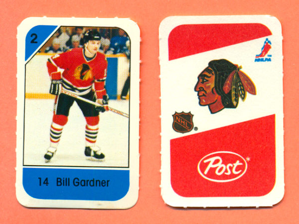 1982 Post Mini Cards #284-Bill Gardner