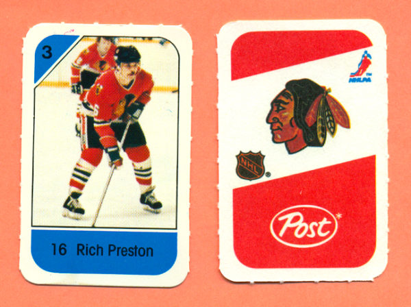 1982 Post Mini Cards #285-Rich Preston