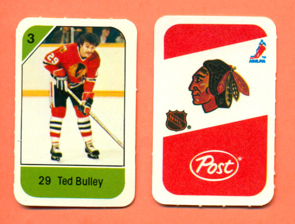 1982 Post Mini Cards #288-Ted Bulley