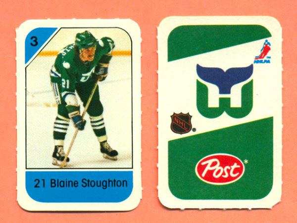 1982 Post Mini Cards #301-Blaine Stoughton