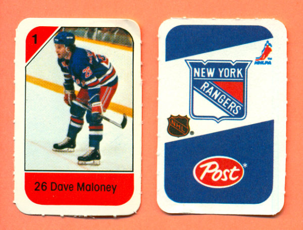 1982 Post Mini Cards #322-Dave Maloney