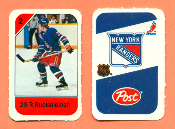 1982 Post Mini Cards #323-Reijo Ruotsalainen