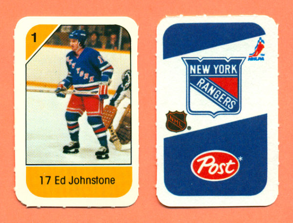 1982 Post Mini Cards #325-Eddie Johnstone